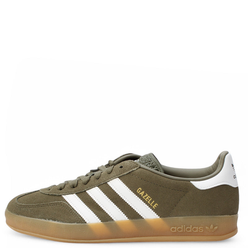 adidas Gazelle Indoor Olive Strata Cloud White Gum (Men's)