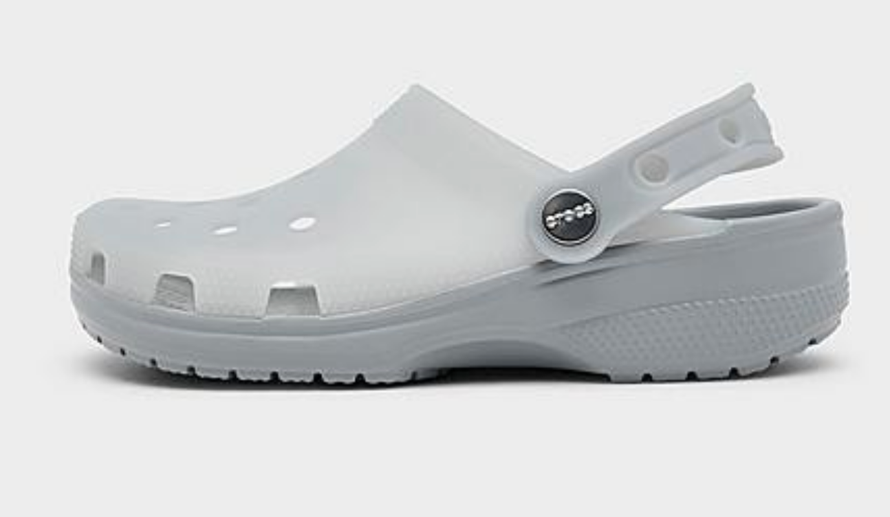 Crocs Frosted Classic Clog Shoes in Light Grey (Women's)