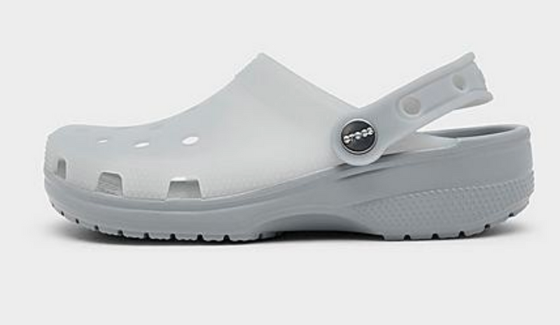 Crocs Frosted Classic Clog Shoes in Light Grey (Women's)